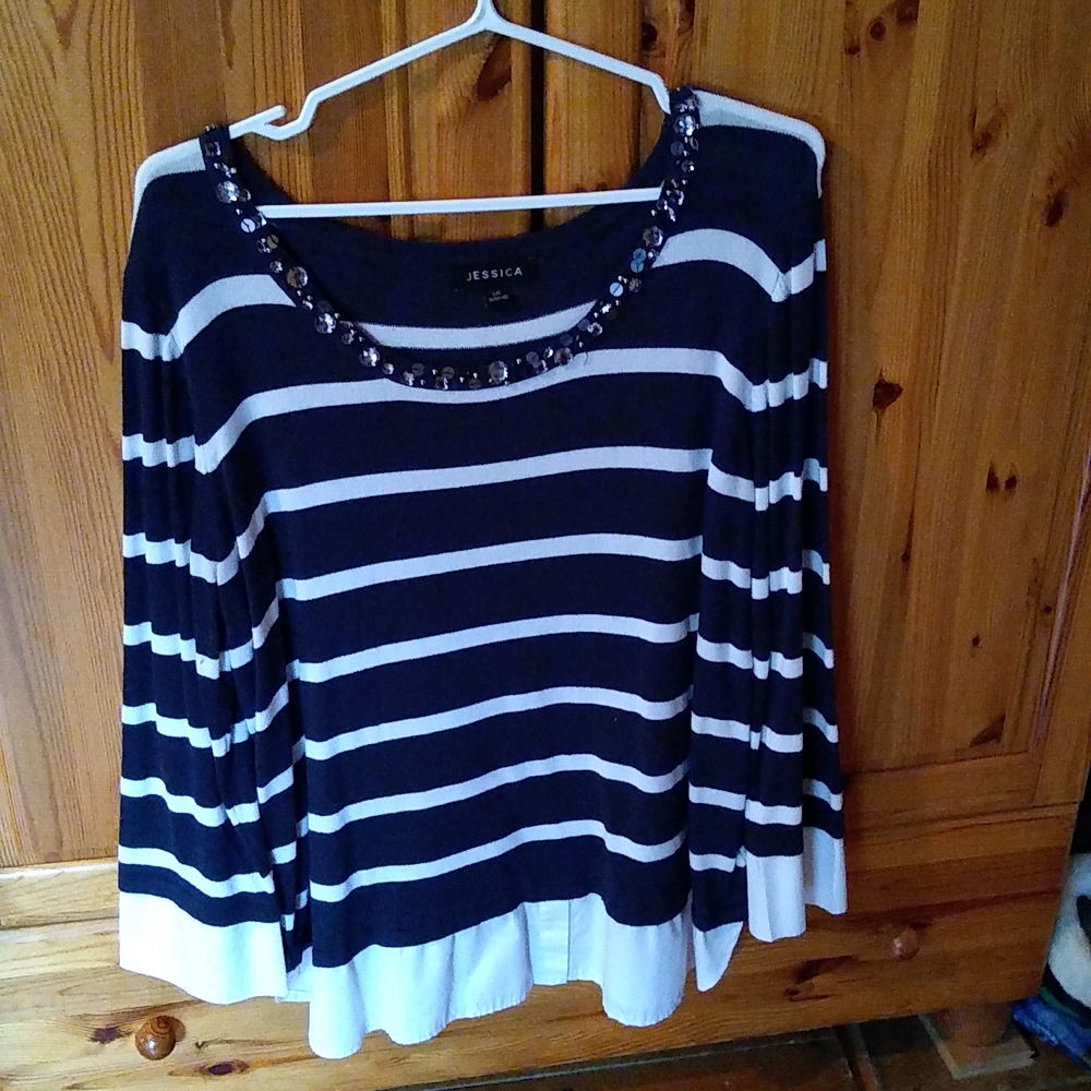 Jessica navy blue sweater